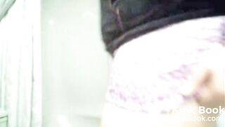 BBW shits in blue panties