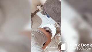 Beautiful Argentinian girl poops on her toilet 2
