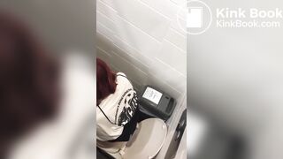 Toilet wc beautiful Girl #6 poop