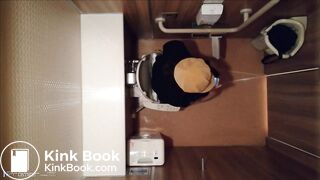 Girl takes a long-time poop