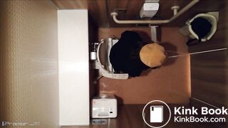Girl takes a long-time poop