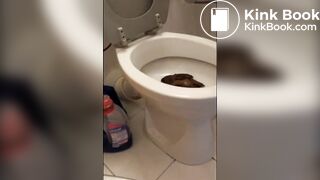 Face in Full Toilet