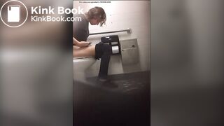 College Teen pooping on Toilet