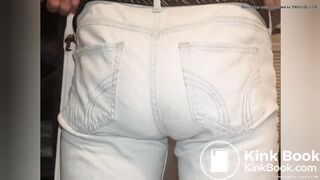 Massive White Jeans Poop