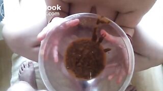 Consuming excrement..