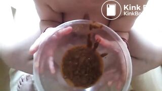 Consuming excrement..