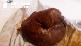 Poop in spotted panties