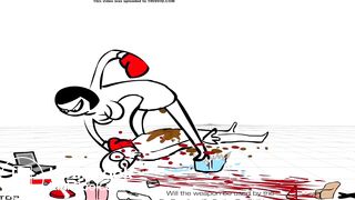 Girl beats up and craps on guy for 2 minutes