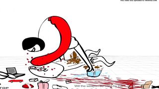 Girl beats up and craps on guy for 2 minutes