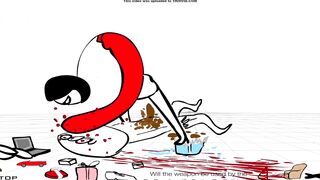 Girl beats up and craps on guy for 2 minutes