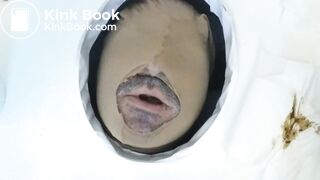 Shit swallow hole in the ladies room