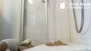 Shit swallow hole in the ladies room