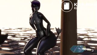 Shark Girl farting and shitting for almost 7 minutes