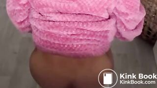 Pattie Latina takes a runny poop at home