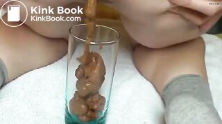 A poo in a glass..