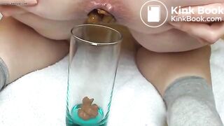 A poo in a glass..