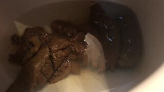 A toilet clogging load of poo..