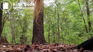 Naked Woman Poops in Forest Again