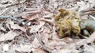 Naked Woman Poops in Forest Again