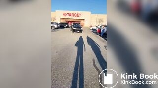 Fat ass girl shitting in a public bathroom