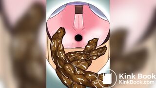 A hentai Toilet voyeur POV