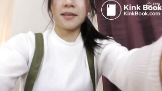 The amateur girl's excretion