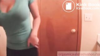 She couldn't pull her panties down in time.