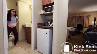 Desperate poo accident in her panties..