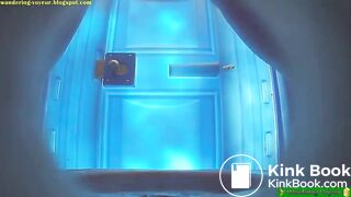 Voyeur poop, It is a runny one and some poop hits the s