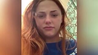 Cute girl with explosive diarrhea