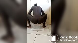 African girl poop