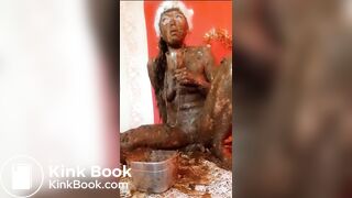 Christmas girl shitting and vomitting