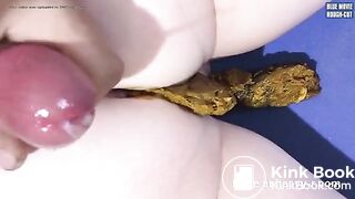 Nutting on hard turd