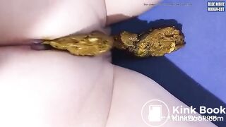 Nutting on hard turd