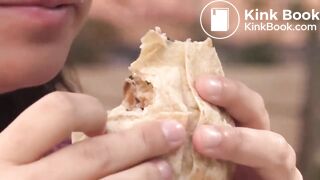 Women eats chipotle and has diarrhea during lecture