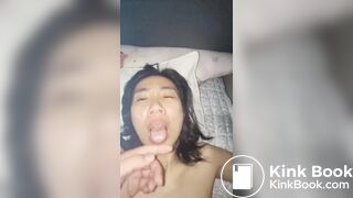 Asian Woman Scat Play