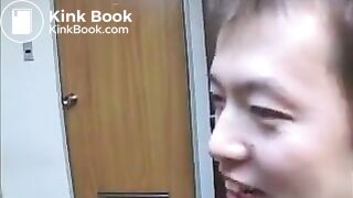 cute asian gir poops panties and on floor