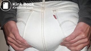 White Panties Double Jeans Poop