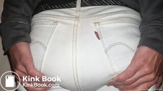 White Panties Double Jeans Poop