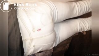 White Panties Double Jeans Poop