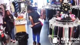 She poops herself in a store