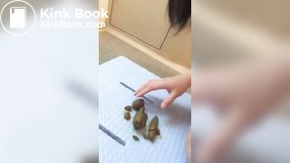 japanese teen eating poop