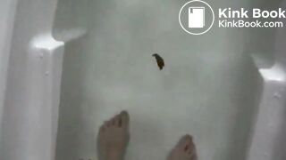 Two big floaters in the tub..