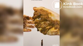 japanese girl put hand in pooped plastic glove 2