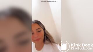 Beautiful Argentinian girl poops on her toilet