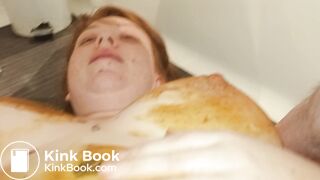 she was covered in her own shit before i did this