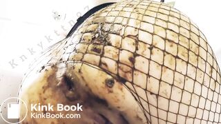 scat, prolapse, banana, shitty pussy