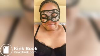 The perfect combo for a female toilet: scat and wine!