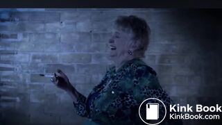 Desperate woman poops outside (scene)