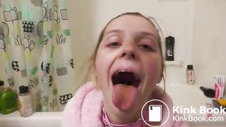 Eating poo for the first time..